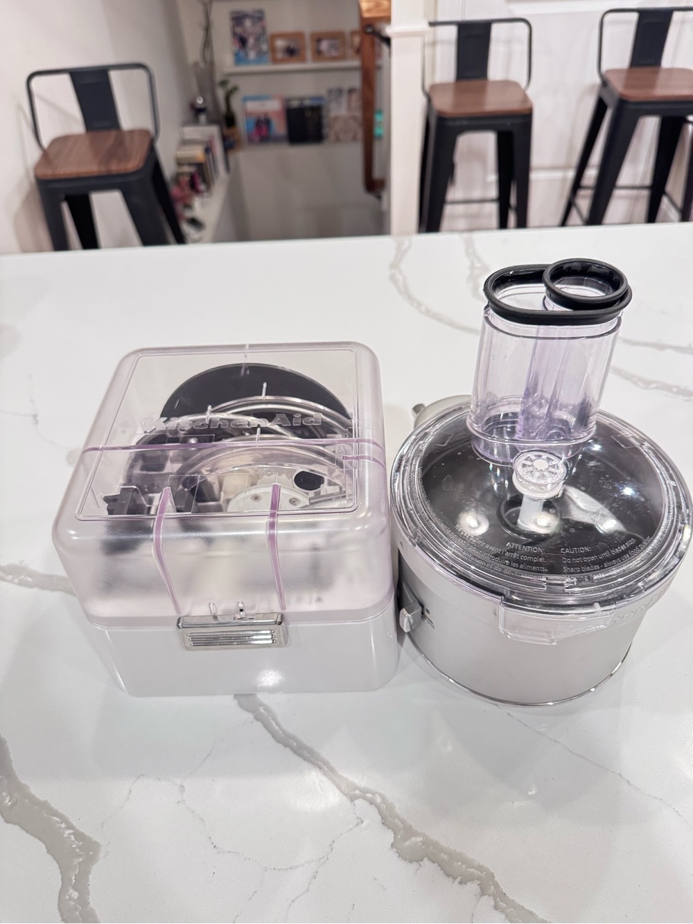 KitchenAid Clear and Black Food Processor Attachment Set